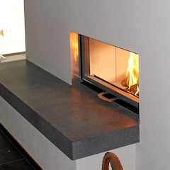 Kamin mit Geradlinigem Design