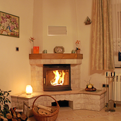 Kamin romantische Form