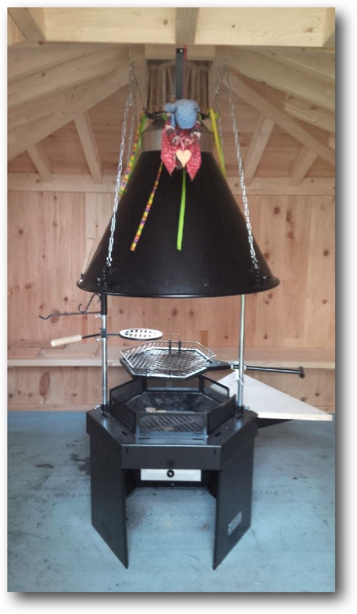 Edelstahlabzug Grill