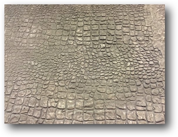 Kamin-Beschichtung Kroko