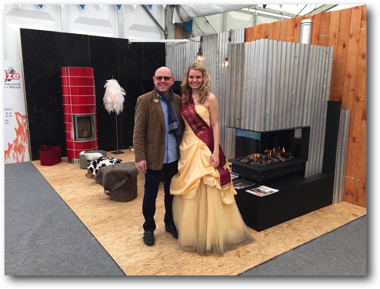 Kaminbau-Messestand-Royal