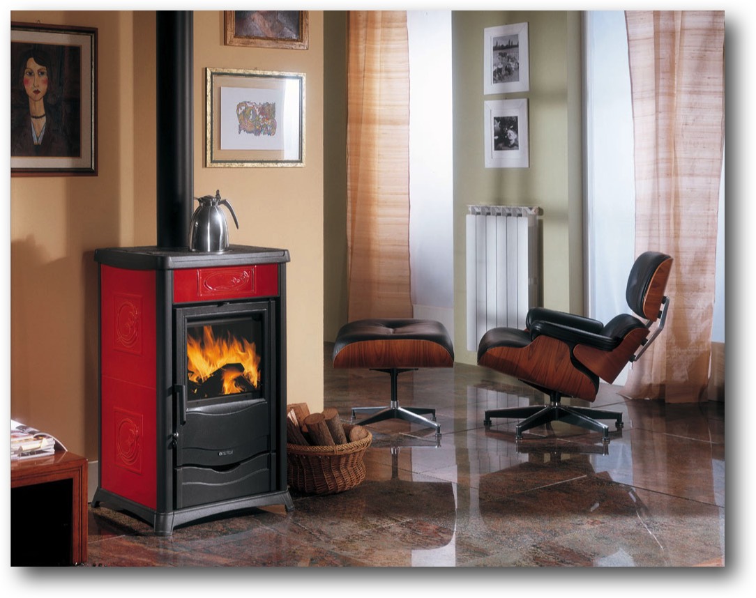 Kaminofen-Warm-Wassertechnik