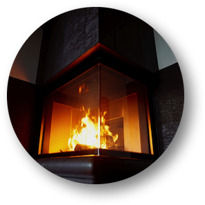 schicker Hypokausten-Kamin