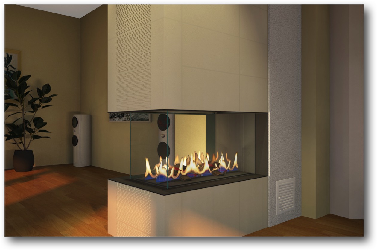 Gaskamine-schick-mit-Kachelofen-Kacheln-verkleidet